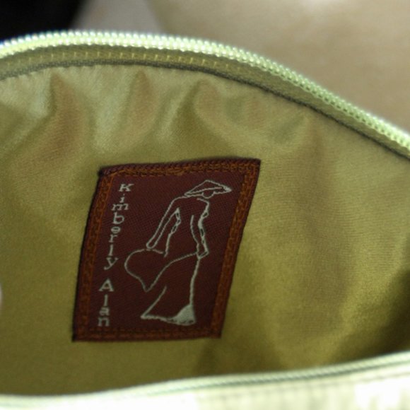 NEW Light Green Satin Baguette Shoulder Bag Handmade Vintage Chic - Picture 4 of 6